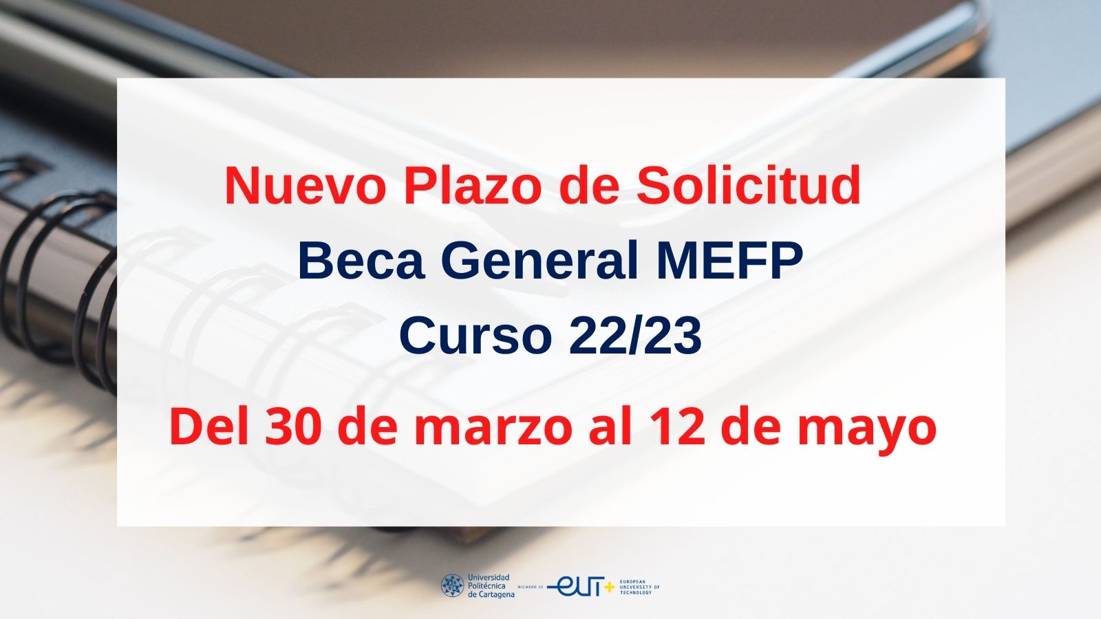 Imagen Becas de Carácter General Ministerio de Educación 2022/2023